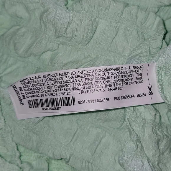 Zara Girls Tops Green Size 13-14 * - Picture 5 of 8